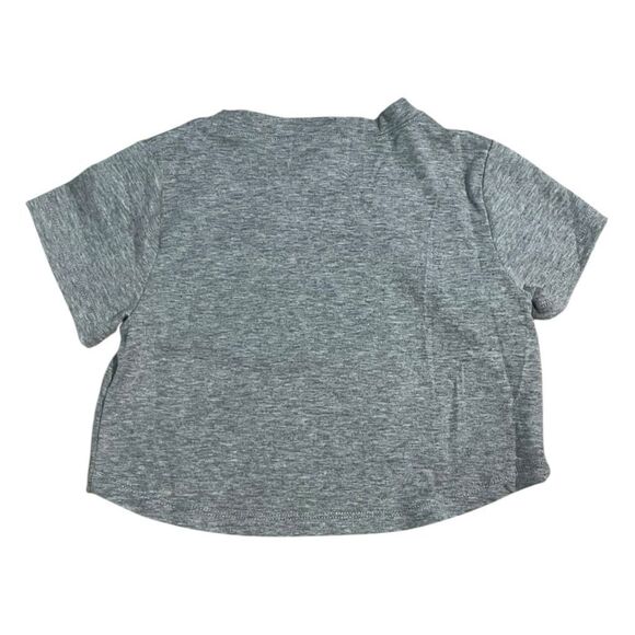 Mia Joy Joyfolie Hero Graphic Tee Heather Gray Short Sleeve Crewneck 2 - Picture 2 of 9